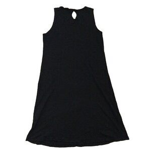 Fresh Produce Marissa Dress Size S Black Sleeveless Keyhole Back Cotton Jersey